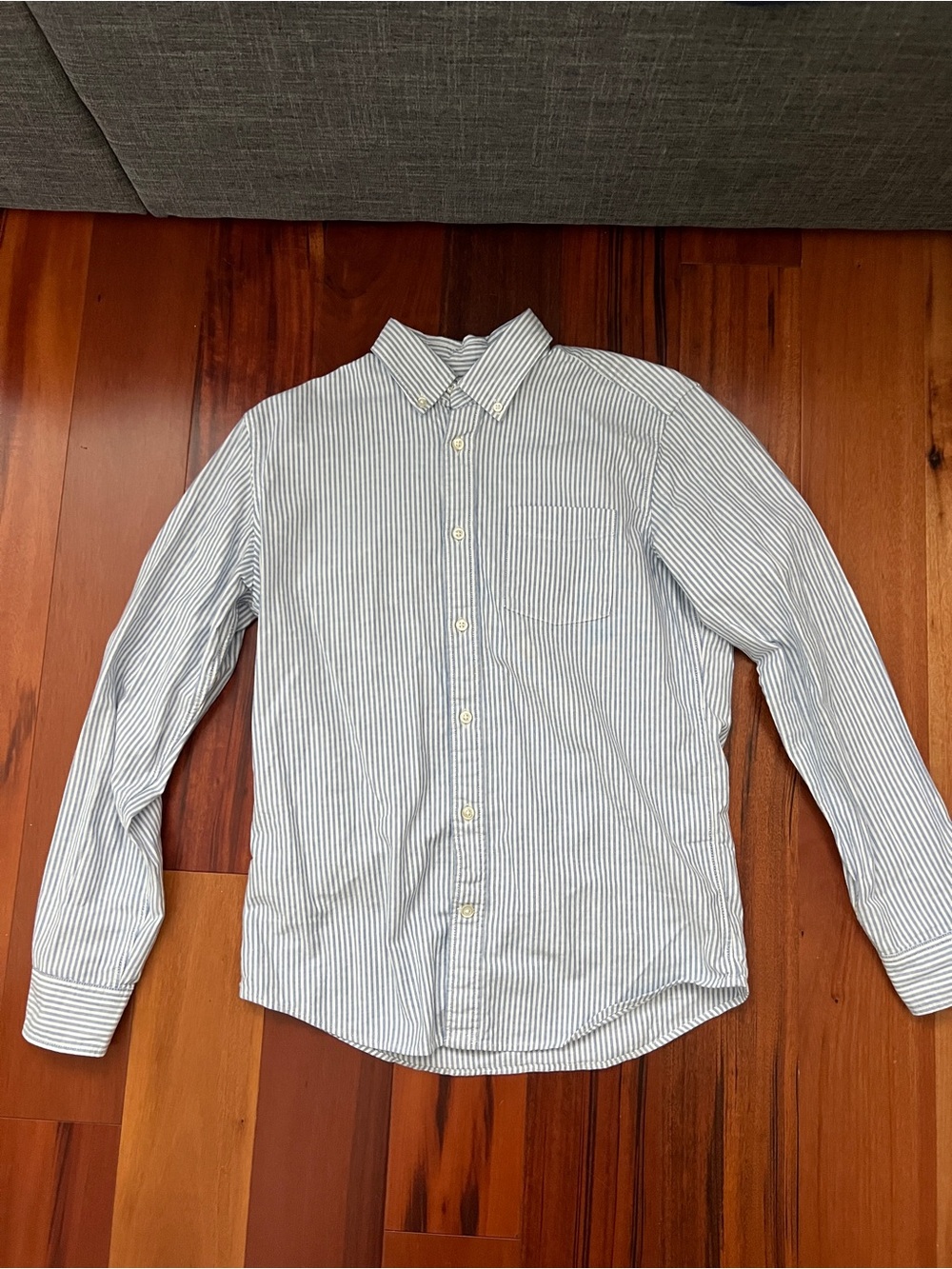 GAP Blue Stripe Button-Down Shirt